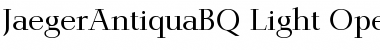 Jaeger-Antiqua BQ Regular Font