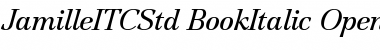 Jamille ITC Std Book Italic Font