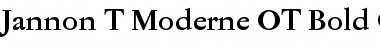 Jannon T Moderne OT Bold Font