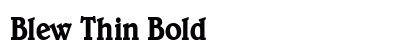 Blew Thin Bold preview
