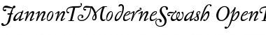 Download Jannon T Moderne Swash Font