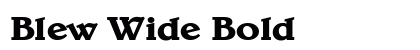 Blew Wide Bold preview