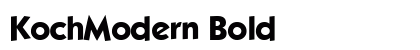 KochModern Bold preview