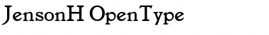 Jenson H Font