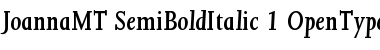 Joanna MT SemiBold Italic Font