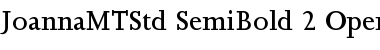 Joanna MT Std Semibold Font