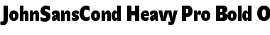 Download JohnSansCond Heavy Pro Font