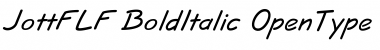 JottFLF BoldItalic Font