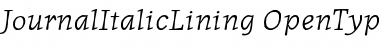 JournalItalicLining Regular Font