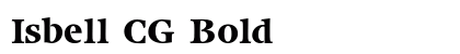 Isbell CG Bold preview