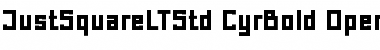 Just Square LT Std Cyrillic Font