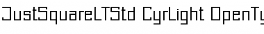 Just Square LT Std Cyrillic Font