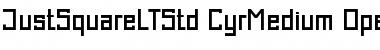 Just Square LT Std Cyrillic Font