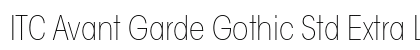 ITC Avant Garde Gothic Std Extra Light Condensed Preview