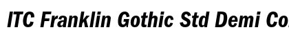 ITC Franklin Gothic Std Demi Condensed Italic Preview