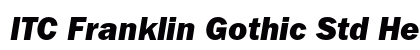 ITC Franklin Gothic Std Heavy Italic Preview