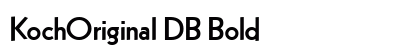 KochOriginal DB Bold preview