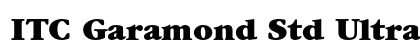 ITC Garamond Std Ultra preview
