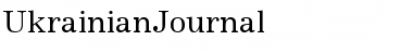 UkrainianJournal Regular Font