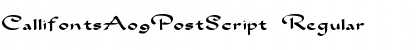 Download CallifontsA09PostScript Font Download CallifontsA09PostScript Font