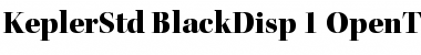 Kepler Std Black Display Font