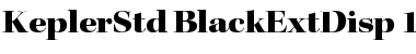 Kepler Std Black Extended Display Font