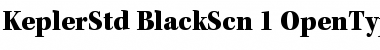 Kepler Std Black Semicondensed Font