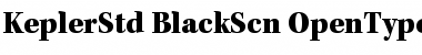 Kepler Std Black Semicondensed Font