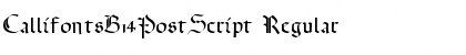 Download CallifontsB14PostScript Font Download CallifontsB14PostScript Font