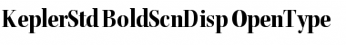 Kepler Std Bold Semicondensed Display Font