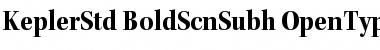 Kepler Std Bold Semicondensed Subhead Font