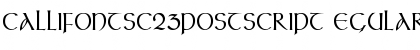 Download CallifontsC23PostScript Font Download CallifontsC23PostScript Font