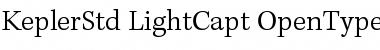 Kepler Std Light Caption Font