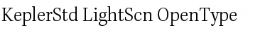 Kepler Std Light Semicondensed Font