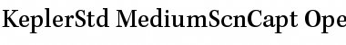 Kepler Std Medium Semicondensed Caption Font