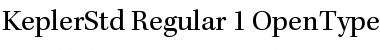 Kepler Std Regular Font