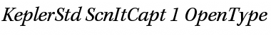 Kepler Std Semicondensed Italic Caption Font