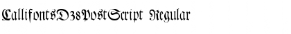 Download CallifontsD38PostScript Font Download CallifontsD38PostScript Font