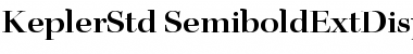 Kepler Std Semibold Extended Display Font