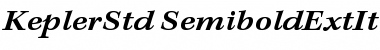 Kepler Std Semibold Extended Italic Caption Font