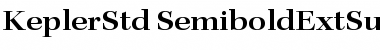 Kepler Std Semibold Extended Subhead Font