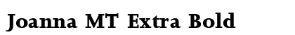 Joanna MT Extra Bold Preview