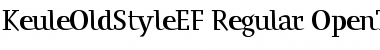 KeuleOldStyleEF Regular Font