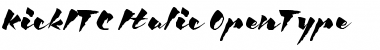 Kick ITC Italic Font