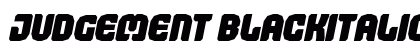 Judgement BlackItalic Preview
