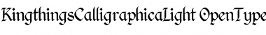 Download Kingthings Calligraphica Light Font