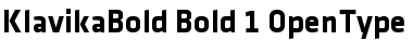 Klavika Bold Bold TF Font