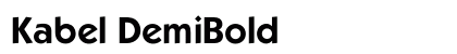Kabel DemiBold Preview