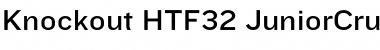 Knockout HTF32-JuniorCruiserwt Font