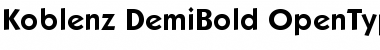 Koblenz-DemiBold Regular Font